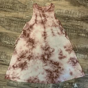 pink tie dye american eagle soft and sexy dress